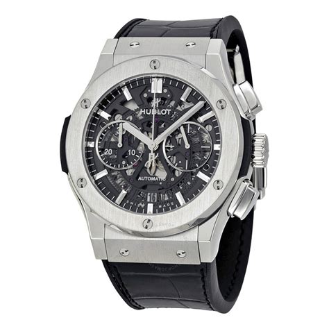 Hublot Classic Fusion Black Dial Titanium Men's Watch 